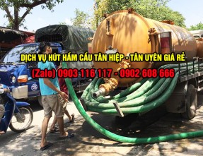 Dịch vụ hút hầm cầu giá rẻ uy tín cam kết sạch sẽ tại Tân Hiệp - Tân Uyên