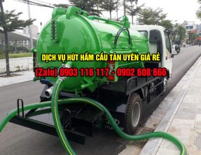 Dịch vụ hút hầm cầu Tân Uyên giá rẻ nhanh chóng đảm bảo sạch sẽ