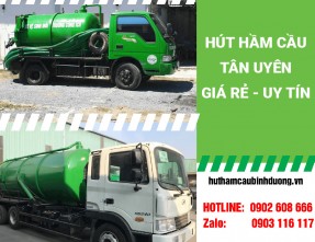 Hút hầm cầu Tân Uyên Bình Dương uy tín, chuyên nghiệp