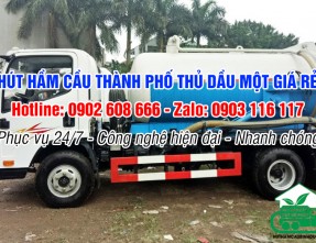 Hút hầm cầu Thủ Dầu Một giá rẻ ✅ [PHỤC VỤ 24/7 - NHANH CHÓNG]