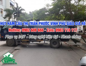 Hút hầm cầu thị trấn Phước Vĩnh Huyện Phú Giáo Giá Rẻ - Phục vụ 24/7