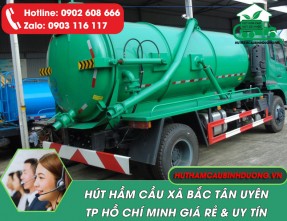 Hút hầm cầu xã Bắc Tân Uyên TPHCM - Xử Lý Nhanh, Sạch Sẽ, Tiết Kiệm
