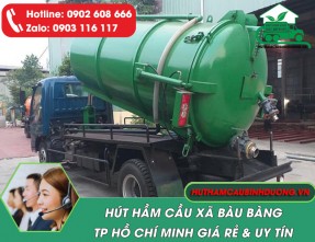 Hút hầm cầu tại xã Bàu Bàng TPHCM – Cam kết sạch 100% [Giá Rẻ]