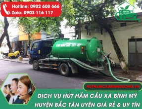 Hút hầm cầu xã Bình Mỹ Bắc Tân Uyên 24/24 giá rẻ [SẠCH TRIỆT ĐỂ]