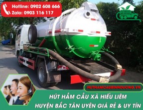 Hút hầm cầu xã Hiếu Liêm Bắc Tân Uyên giá rẻ với công nghệ hiện đại, sạch sẽ, nhanh chóng