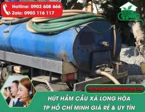 Dịch vụ hút hầm cầu xã Long Hòa Uy tín – Giá rẻ – Nhanh chóng