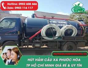Hút Hầm Cầu Xã Phước Hoà TPHCM - 24/24 Nhanh, Sạch, Giá Phải Chăng