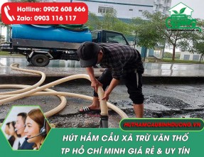 Hút hầm cầu xã Trừ Văn Thố TPHCM – Giá rẻ, hút sạch 100%, không đục phá