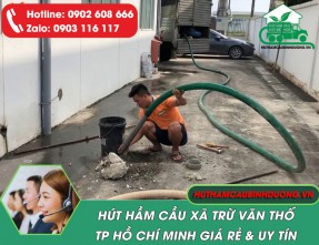 Hút Hầm Cầu Xã Trừ Văn Thố TPHCM - Giá Rẻ - Có Mặt Nhanh