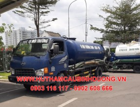 Dịch vụ hút hầm cầu giá rẻ nhanh chóng sạch sẽ tại kcn Mỹ Phước - Bến Cát