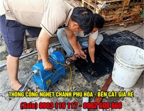 Dịch vụ thông cống nghẹt Chánh Phú Hòa - Bến Cát ✅ [GIÁ RẺ] & [SẠCH SẼ 100%]