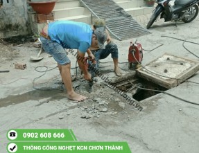Thông cống nghẹt KCN Chơn Thành Bình Phước - Xử Lý Triệt Để - Máy Móc Hiện Đại - Thông Sạch 99%