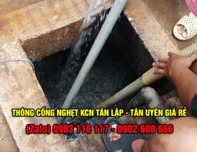 Nhận thông cầu cống nghẹt giá rẻ nhanh chóng uy tín tại Tân Lập - Tân Uyên