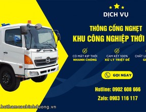 Thông Cống Nghẹt KCN Thới Hòa Giá Rẻ - Uy Tín Số 1
