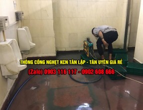 Dịch vụ thông cống nghẹt KCN Tân Lập - Tân Uyên uy tín, giá rẻ, đảm bảo sạch sẽ