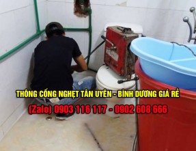 Dịch vụ thông cống nghẹt Tân Uyên Giá rẻ - Chuyên nghiệp - Cam kết sạch sẽ