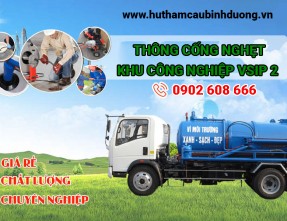 Dịch vụ thông cống nghẹt Vsip 2 ✅ [GIÁ RẺ] & [BẢO HÀNH UY TÍN]